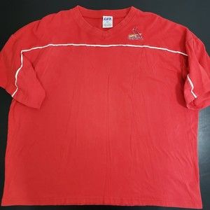 St. Louis Cardinals Red V-neck Short Sleeve Shirt, Size 3XL